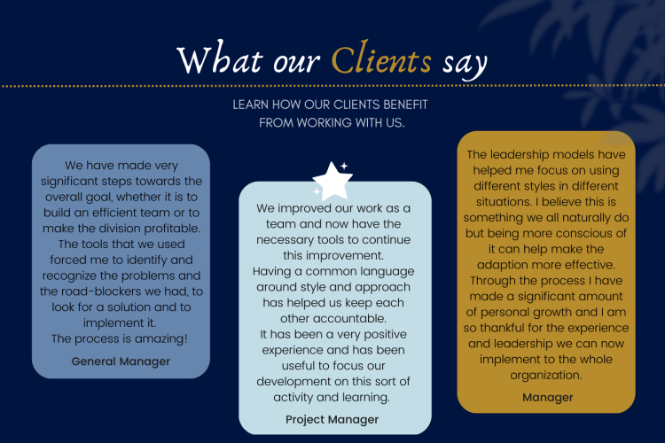 With the help from Preben Hansen and Minetum Consulting, we improved our work as a team and now have the necessary tools to continue this improvement.
Having a common language around style and approach has helped us keep each other accountable.
It has been a very positive coaching and leadership and team-building experience and has been useful to focus our development on this sort of activity and learning.